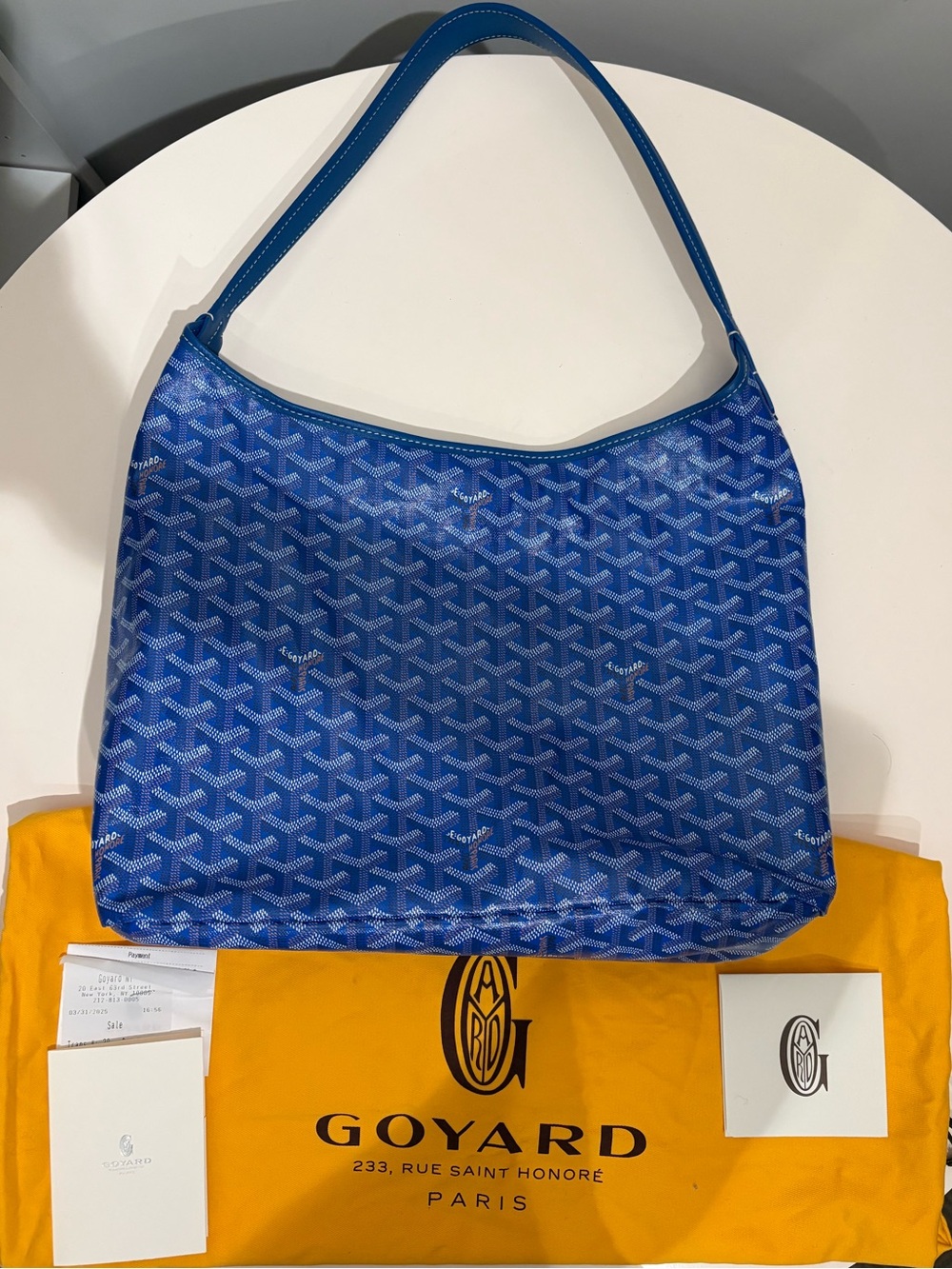 Goyard Boheme Hobo Shoulder Bag in Blue
